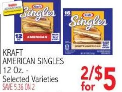 Kraft American Singles at Ingles Markets