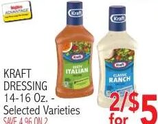 Kraft Dressing at Ingles Markets