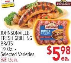 Johnsonville Fresh Grilling Brats at Ingles Markets