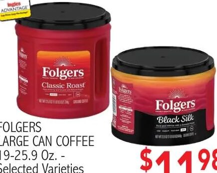 FOLGERS LARGE CAN COFFEE