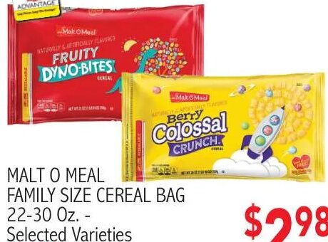 Malt O Meal Family Size Cereal Bag at Ingles Markets