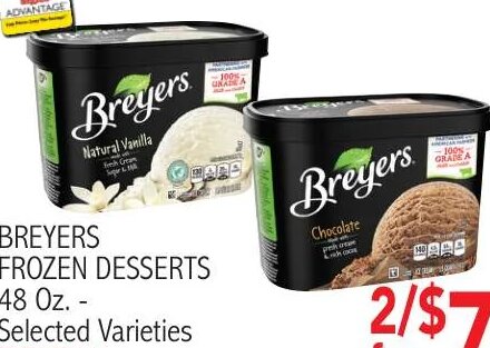 Breyers Frozen Desserts at Ingles Markets