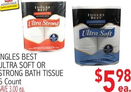 Ingles Best Ultra Soft or Strong Bath Tissue at Ingles Markets