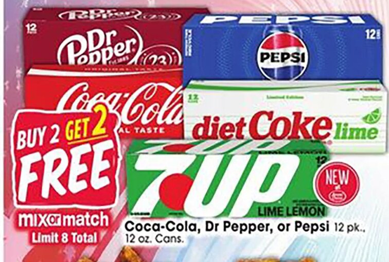 Coca-Cola, Dr. Pepper, or Pepsi 12pk