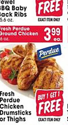 Fresh Perdue Chicken Drumsticks or Thighs