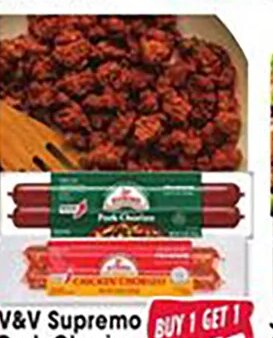 V&V Supremo Pork Chorizo or Chicken Chorizo