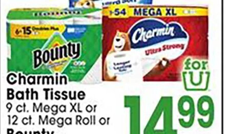 Charmin Bath Tissue or Bounty Paper Towels at Jewel-Osco