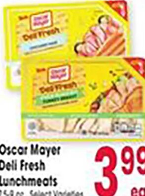 Oscar Mayer Deli Fresh Lunchmeats at Jewel-Osco