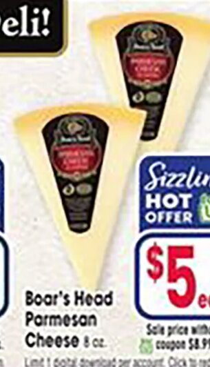 Boar's Head Parmesan Cheese