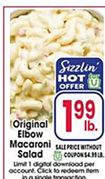 Original Elbow Macaroni Salad at Jewel-Osco