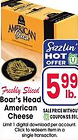Boar's Head American Cheese