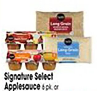Signature Select Applesauce or White or Brown Rice