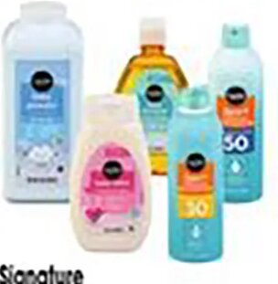 Signature Select Baby Toiletries or Sunscreen