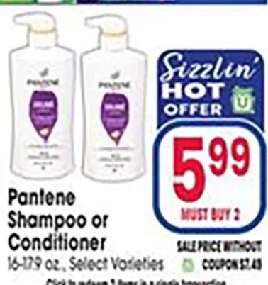 Pantene Shampoo or Conditioner