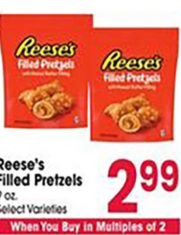 Reese's Filled Pretzels at Jewel-Osco