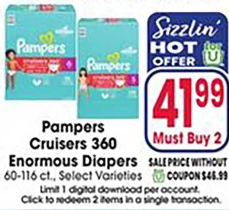 Pampers Cruisers 360 Enormous Diapers