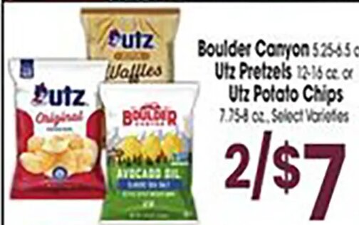 Boulder Canyon / Utz Pretzels / Utz Potato Chips