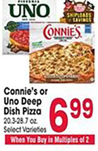 Connie's or Uno Deep Dish Pizza at Jewel-Osco