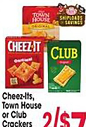 Cheez-Its, Town House or Club Crackers at Jewel-Osco