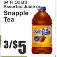 Snapple Tea at Key Food