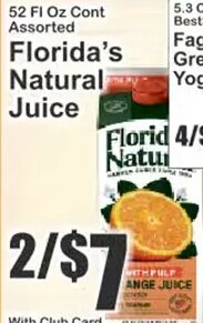 Florida's Natural Juice at Key Food