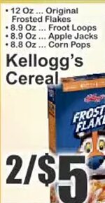 Kellogg's Cereal at Key Food
