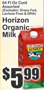 Horizon Organic Milk at Key Food