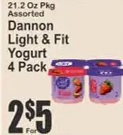 Dannon Light & Fit Yogurt at Key Food