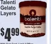 Talenti Gelato Layers at Key Food
