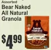 Bear Naked All Natural Granola at Key Food