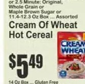 Cream of Wheat Hot Cereal at Key Food