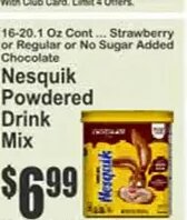 Nesquik Powdered Drink Mix