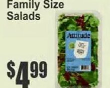 Fresh Attitude Family Size Salads at Key Food