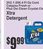Xtra Detergent at Key Food