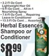 Herbal Essences Shampoo or Conditioner