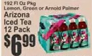 Arizona Iced Tea 12 Pack at Key Food