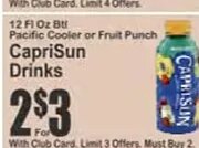 CapriSun Drinks at Key Food