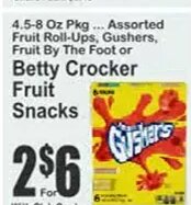 Betty Crocker Fruit Snacks