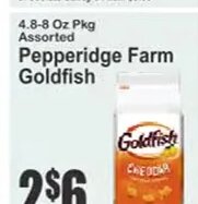 Pepperidge Farm Goldfish at Key Food