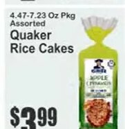 Quaker Rice Cakes at Key Food