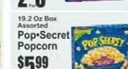 Pop-Secret Popcorn at Key Food