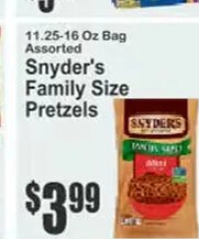 Snyder's Family Size Pretzels