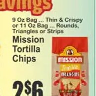 Mission Tortilla Chips at Key Food