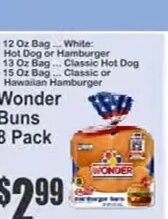 Wonder Buns 8 Pack at Key Food