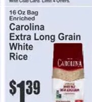 Carolina Extra Long Grain White Rice at Key Food