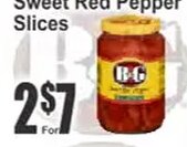 B&G Sweet Red Pepper Slices