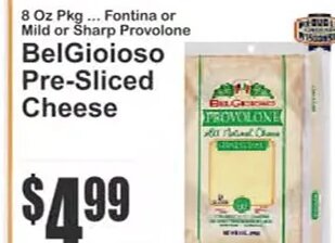 BelGioioso Pre-Sliced Cheese