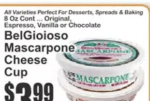 BelGioioso Mascarpone Cheese Cup at Key Food