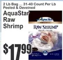AquaStar Raw Shrimp at Key Food