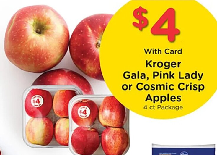 Kroger Gala, Pink Lady or Cosmic Crisp Apples at Kroger